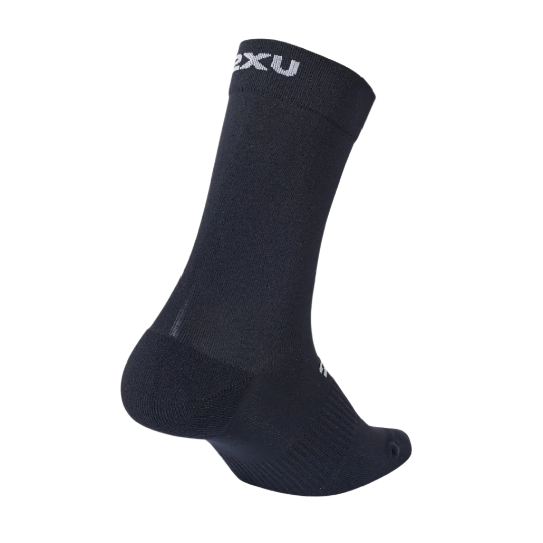 2XU - Crew Socks 3 Pack - Black/White - Image 3