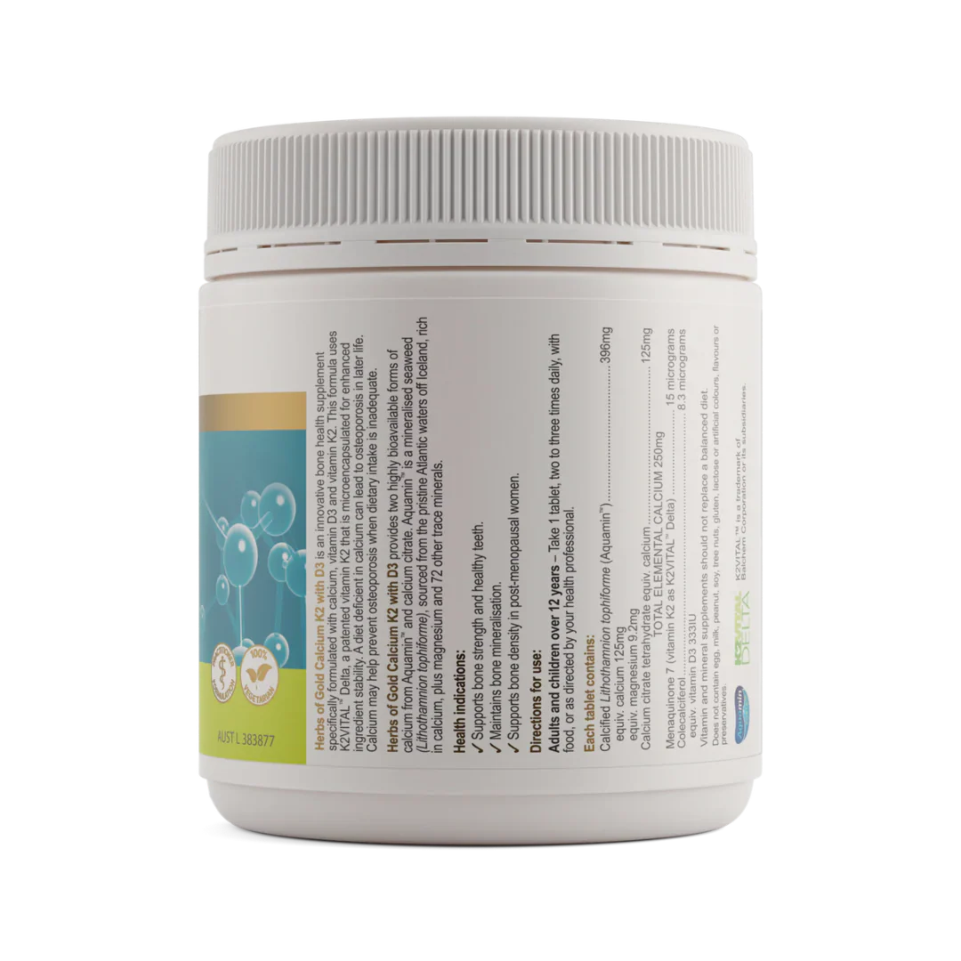 Herbs of Gold - Calcium K2 with D3 - Image 2