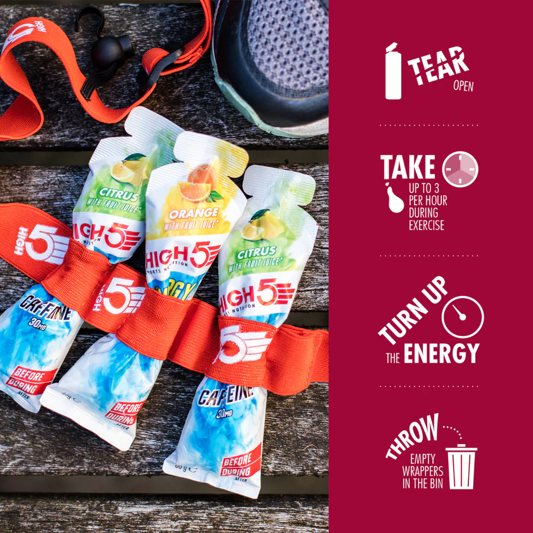 High5 - Energy Gel Aqua - Berry (with caffeine) - Image 4
