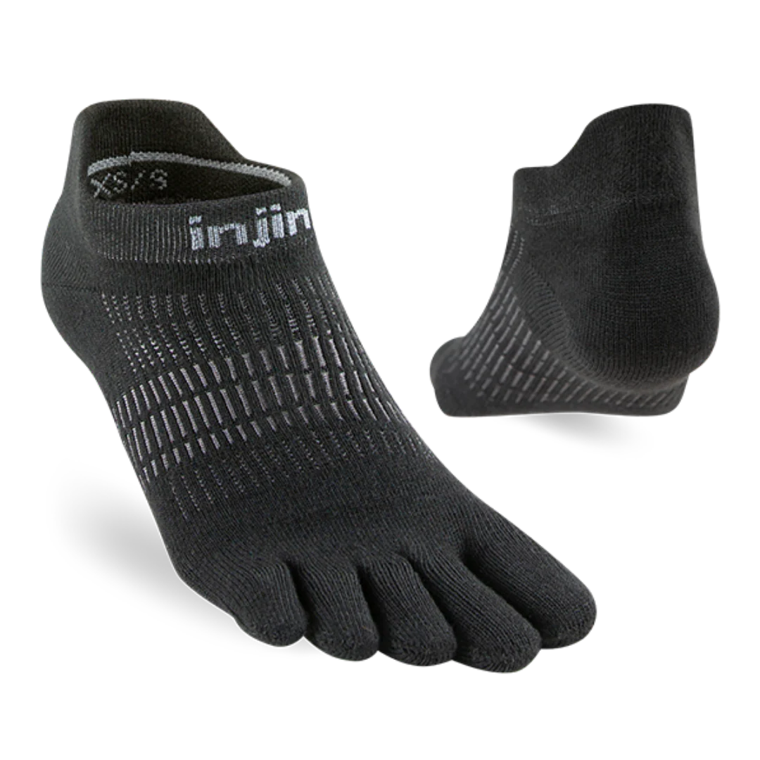 Injinji - Women's Run Lightweight No-Show - Black - Image 2