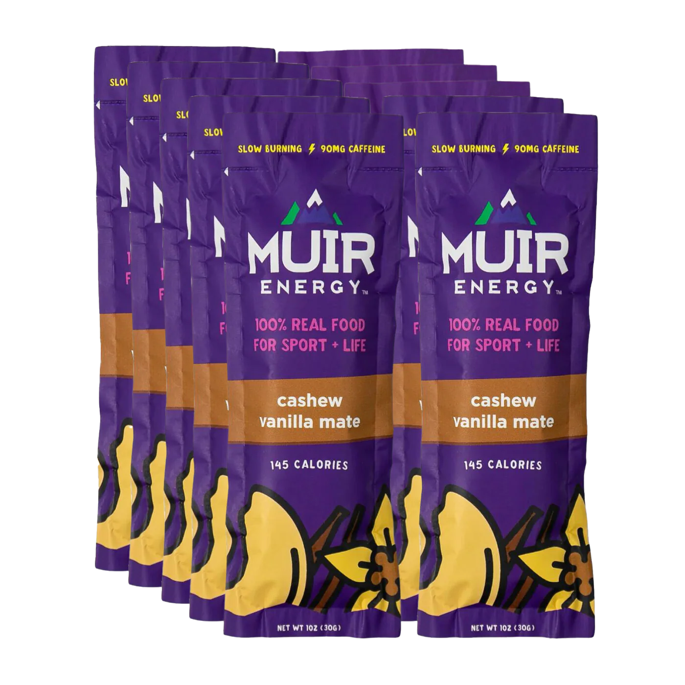 Muir Energy - Energy Gel - Cashew Vanilla Mate (with caffeine) - Image 3