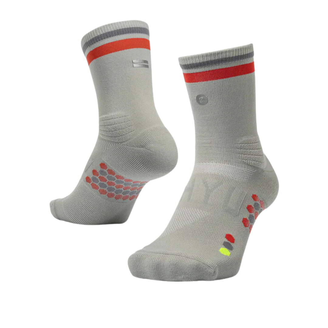 SHYU - Racing Socks - Silver/Red/Steel