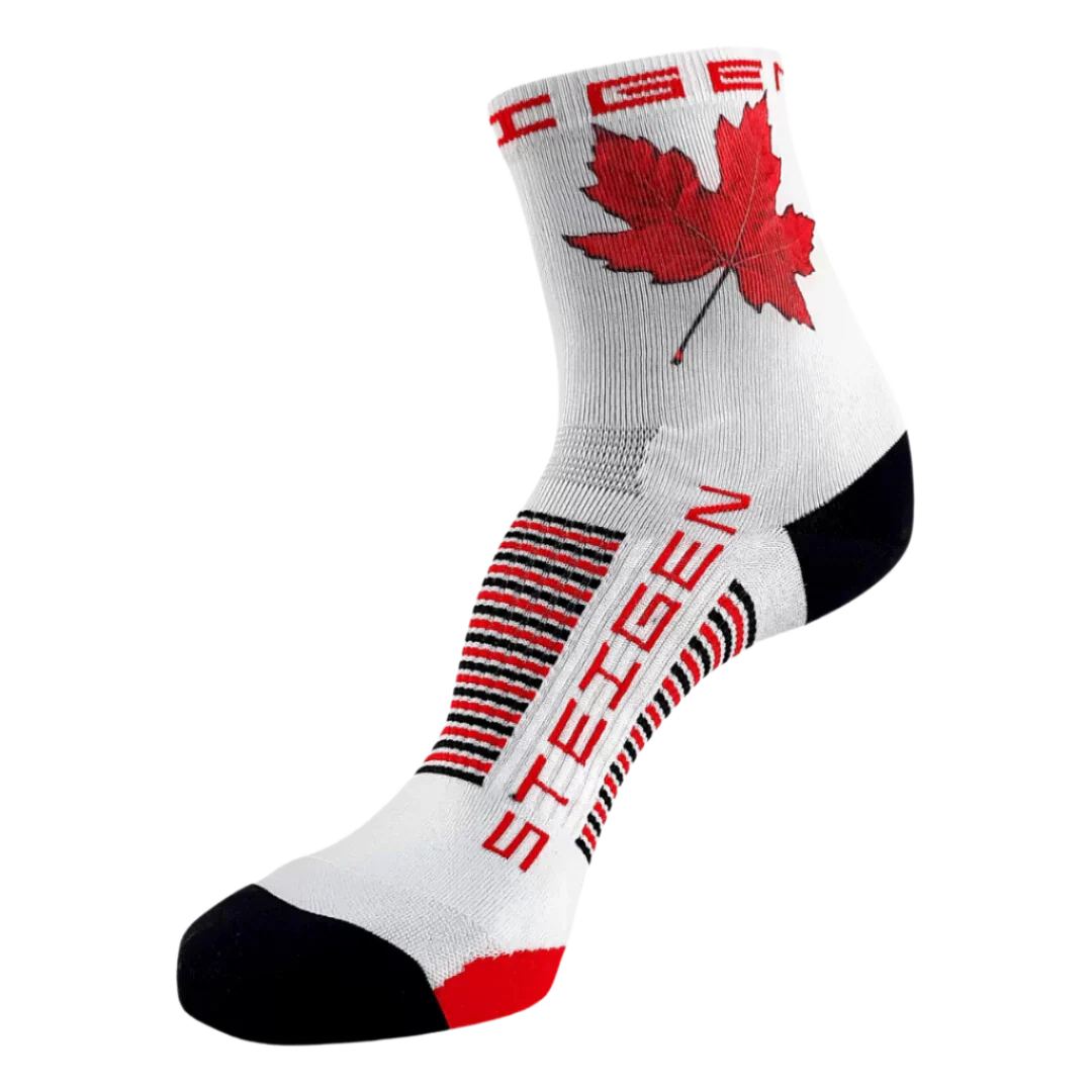 Steigen - Half Length Running Socks - Maple Leaf