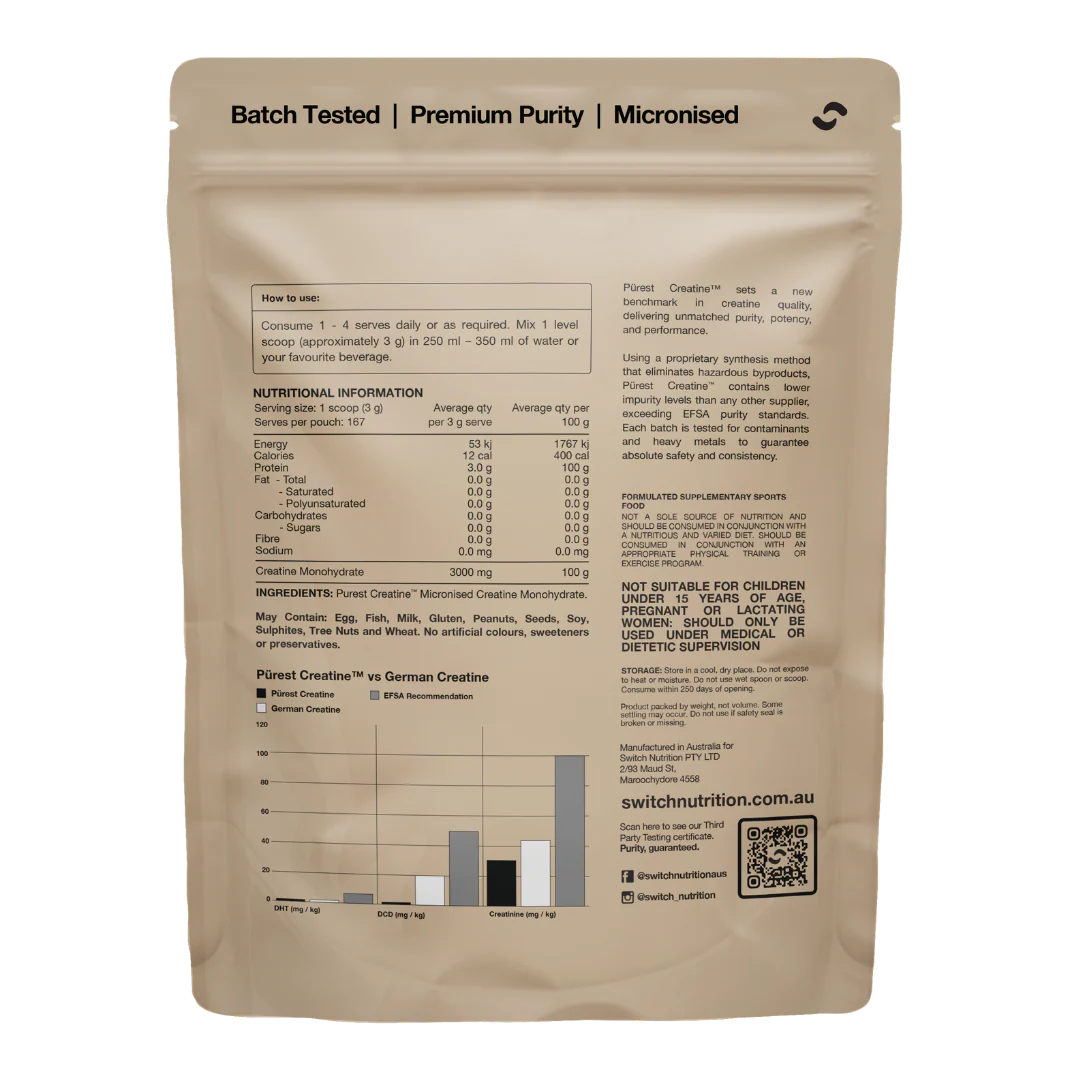 Switch Nutrition - Pürest Creatine Monohydrate - Image 2