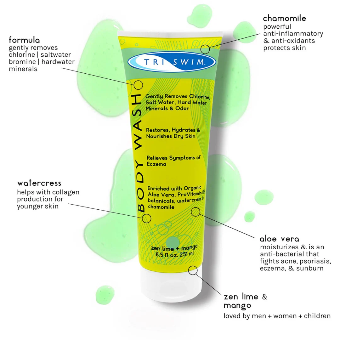 TRISWIM - Chlorine Removal Body Wash - Zen Lime & Mango - Image 3